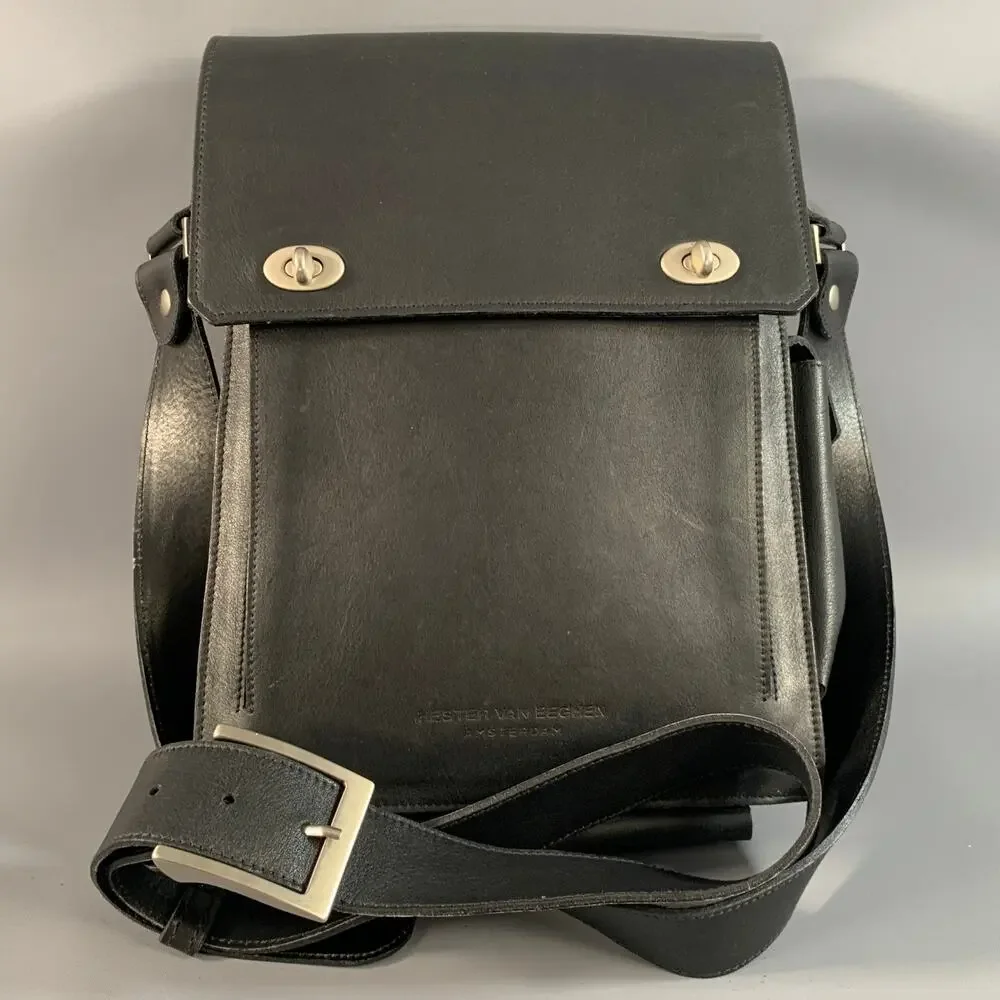 HESTER VAN EEGHEN Black Leather Cross Body Bags
